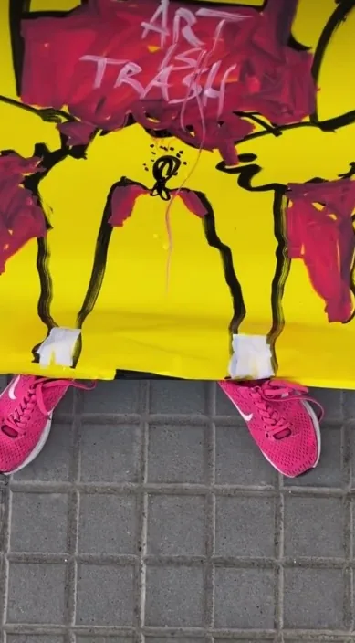 15 aniversario de ait. www. es – arte urbano en Barcelona: escena del vídeo de Art Is Trash de Francisco de Pájaro
