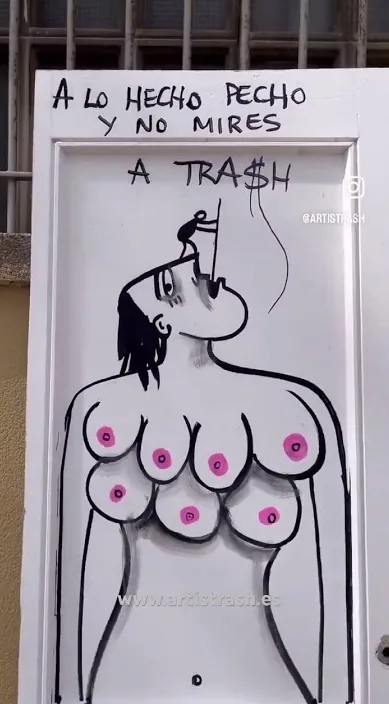 Al fet (A lo hecho) – art urbà a Barcelona: escena del vídeo d'Art Is Trash de Francisco de Pájaro
