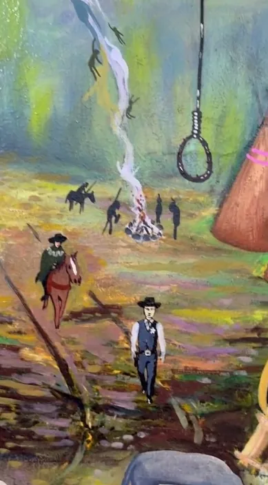 Església. www. es (Aguascalientes. www. es) – art urbà a Barcelona: escena del vídeo d'Art Is Trash de Francisco de Pájaro