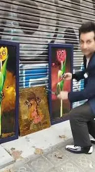 好き嫌いwww (Amarte menos www. es) – バルセロナのストリートアート:Francisco de Pájaro による Art Is Trash の動画のワンシーン
