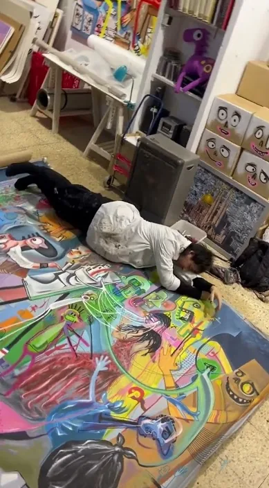 나의 사랑 www. (AMOR MÍO. www. es) – 바르셀로나 스트리트 아트: Francisco de Pájaro의 Art Is Trash 영상 장면