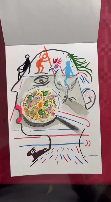 お米とチキン (Arroz con pollo) – バルセロナのストリートアート:Francisco de Pájaro による Art Is Trash の動画のワンシーン