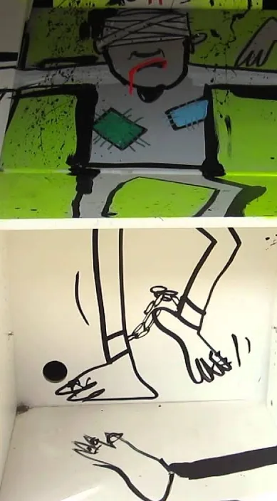 Documentaire street art BCN – street art : scène de la vidéo Art Is Trash de Francisco de Pájaro