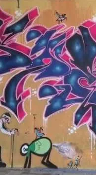 Klip med urban kunst – gadekunst i Barcelona: scene fra Art Is Trash-videoen af Francisco de Pájaro