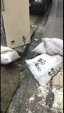 Vídeo d'art urbà Barcelona – art urbà: escena del vídeo d'Art Is Trash de Francisco de Pájaro