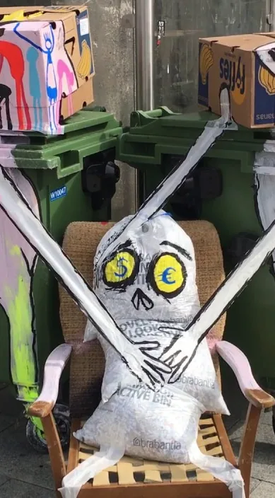 Corto de grafiti – arte urbano en Barcelona: escena del vídeo de Art Is Trash de Francisco de Pájaro