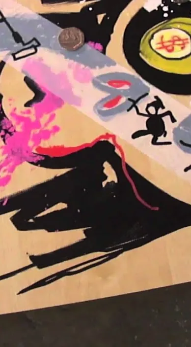 Corto de arte urbano Barna – arte urbano en Barcelona: escena del vídeo de Art Is Trash de Francisco de Pájaro