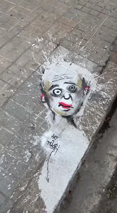 L’art urbà és (Arte urbano es) – art urbà a Barcelona: escena del vídeo d'Art Is Trash de Francisco de Pájaro