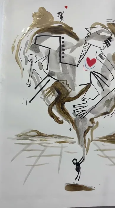 Künstlerische Autobiografie (Autobiografía artística) – Street-Art in Barcelona: Szene aus dem Art-Is-Trash-Video von Francisco de Pájaro