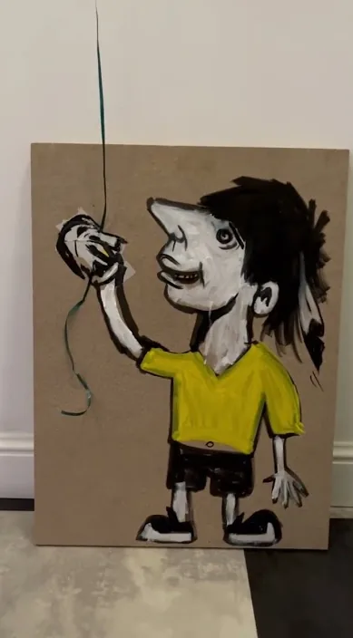 まるで子供 (Como un niño) – バルセロナのストリートアート:Francisco de Pájaro による Art Is Trash の動画のワンシーン