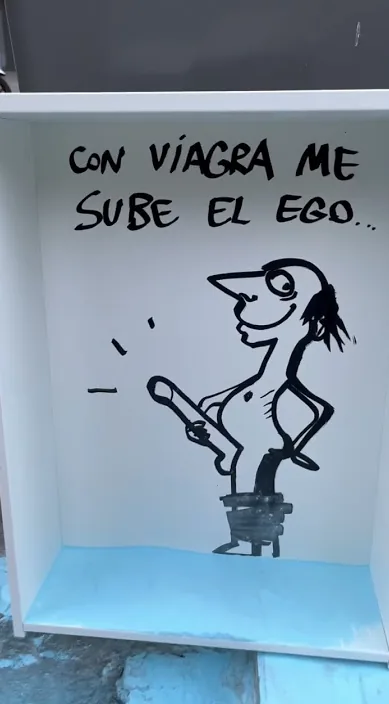 Contáctame por privado cariño – arte urbano en Barcelona: escena del vídeo de Art Is Trash de Francisco de Pájaro