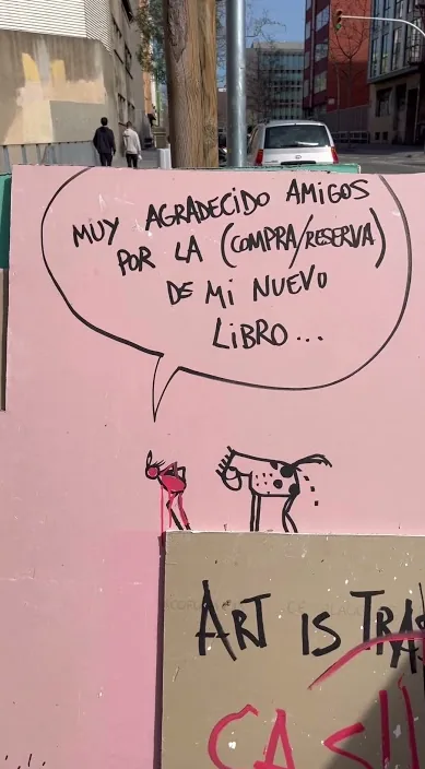Dashbook.es – art urbà a Barcelona: escena del vídeo d'Art Is Trash de Francisco de Pájaro