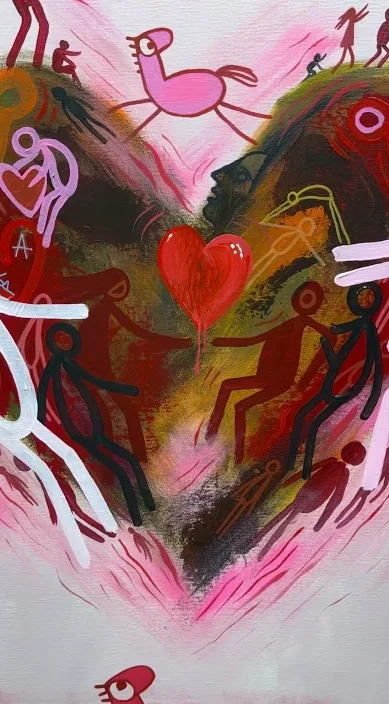 Dins d’un cor (Dentro de un corazón) – art urbà a Barcelona: escena del vídeo d'Art Is Trash de Francisco de Pájaro