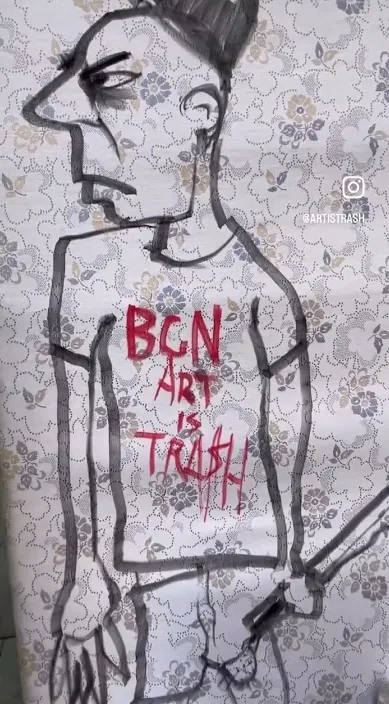 Predadors a la primavera (Depredadores en primavera) – art urbà a Barcelona: escena del vídeo d'Art Is Trash de Francisco de Pájaro