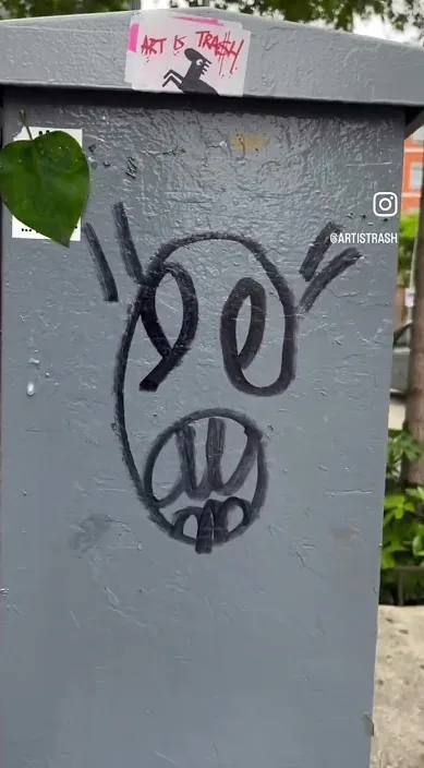 Desde el corazón – arte urbano en Barcelona: escena del vídeo de Art Is Trash de Francisco de Pájaro