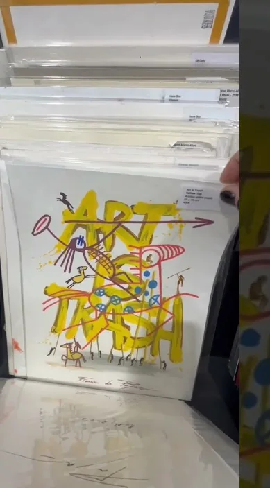 Dibujos es – arte urbano en Barcelona: escena del vídeo de Art Is Trash de Francisco de Pájaro