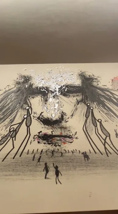 Divergenz. www ist (Divergente. www. es) – Street-Art in Barcelona: Szene aus dem Art-Is-Trash-Video von Francisco de Pájaro