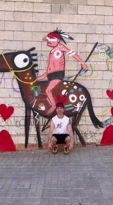 L’art és ficció i realitat (El arte es ficción y realidad) – art urbà a Barcelona: escena del vídeo d'Art Is Trash de Francisco de Pájaro