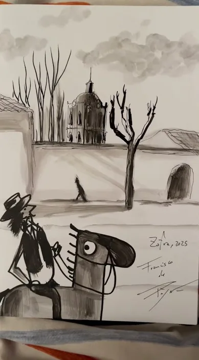 人民 (El pueblo) – Zafraのストリートアート:Francisco de Pájaro による Art Is Trash の動画のワンシーン