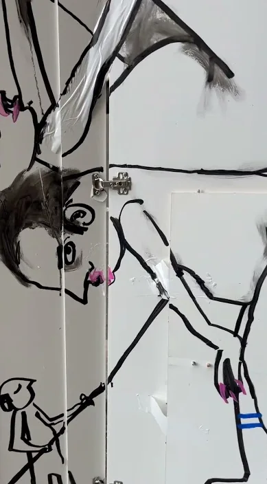 Escupir es mi firma – arte urbano en Barcelona: escena del vídeo de Art Is Trash de Francisco de Pájaro