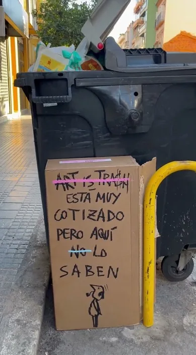 我很收费。 (Estoy muy cotizado) – 巴塞罗那街头艺术：Francisco de Pájaro 的 Art Is Trash 视频画面
