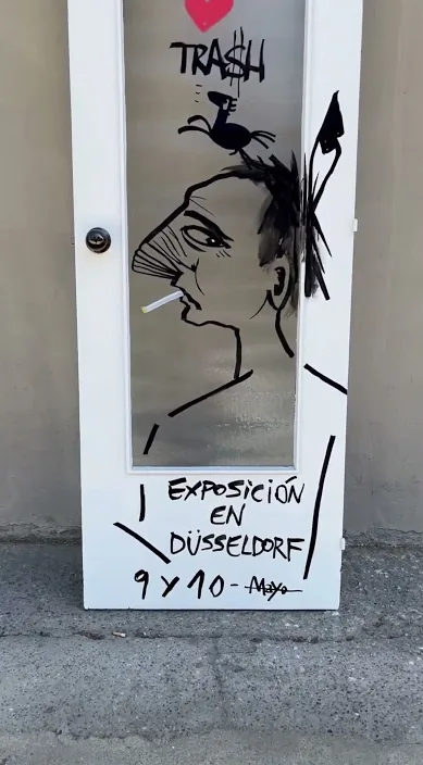 Exposición – arte urbano en Barcelona: escena del vídeo de Art Is Trash de Francisco de Pájaro