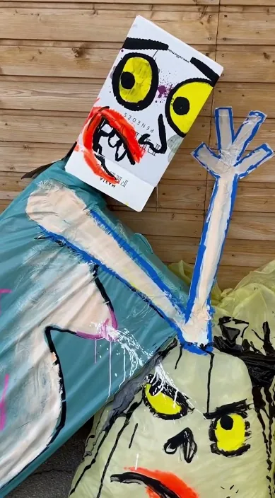 Фестиваль Cruïlla (Festival cruïlla) – стрит-арт, Барселона: кадр из видео Art Is Trash Франсиско де Пахаро