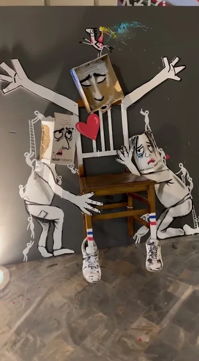 Fundación cajamurcia, cartagena – arte urbano en Barcelona: escena del vídeo de Art Is Trash de Francisco de Pájaro