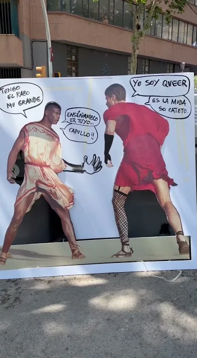 Hombre antiguo, hombre moderno es – arte urbano en Barcelona: escena del vídeo de Art Is Trash de Francisco de Pájaro