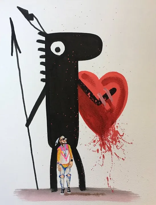 Into the light of a dark black night – バルセロナのストリートアート：Francisco de Pájaro による Art Is Trash の動画のワンシーン