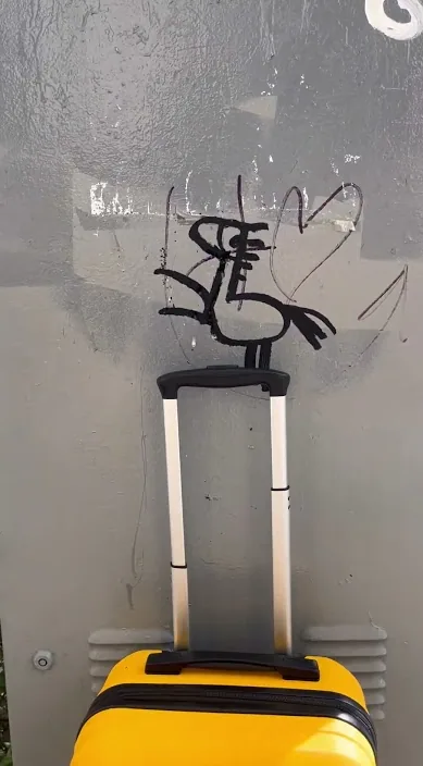 アイリス全員 (Iros todos) – バルセロナのストリートアート:Francisco de Pájaro による Art Is Trash の動画のワンシーン