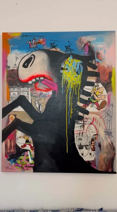 La cuina (La cocina) – art urbà a Barcelona: escena del vídeo d'Art Is Trash de Francisco de Pájaro
