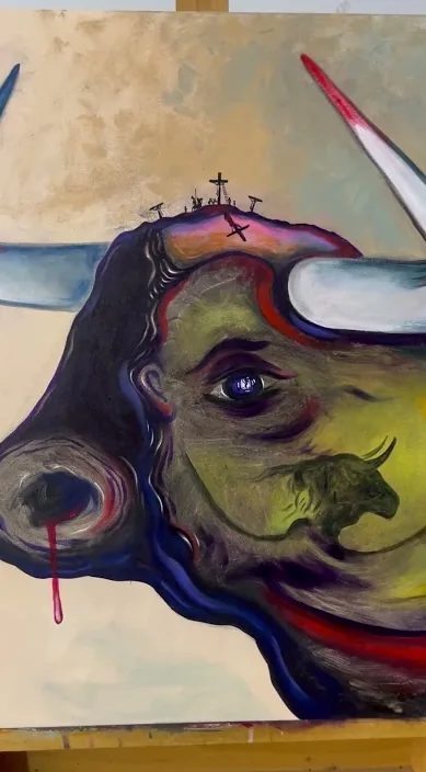 12 たった今 (Las doce acaban de dar) – バルセロナのストリートアート:Francisco de Pájaro による Art Is Trash の動画のワンシーン