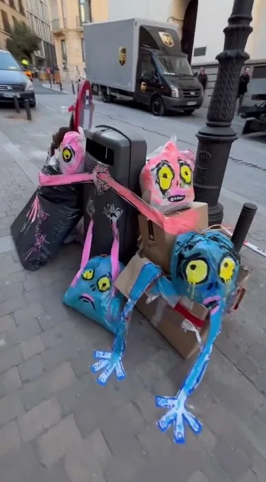 MADRID IS (Madrid es) – ストリートアート:Francisco de Pájaro による Art Is Trash の動画のワンシーン