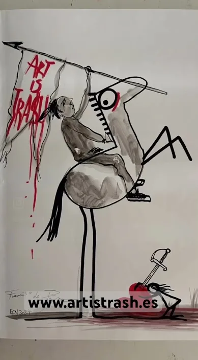 我的艺术自传 (Mi autobiografía artística) – 巴塞罗那街头艺术：Francisco de Pájaro 的 Art Is Trash 视频画面