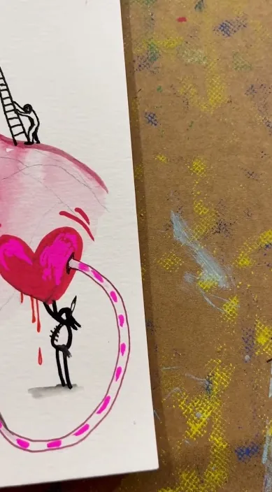 Det er www. (MI PADRE. www. es) – gadekunst i Barcelona: scene fra Art Is Trash-videoen af Francisco de Pájaro