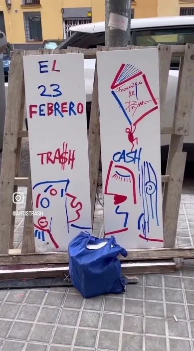 新书从23日开始 (Nuevo libro a partir del 23) – 巴塞罗那街头艺术:Francisco de Pájaro 的 Art Is Trash 视频画面