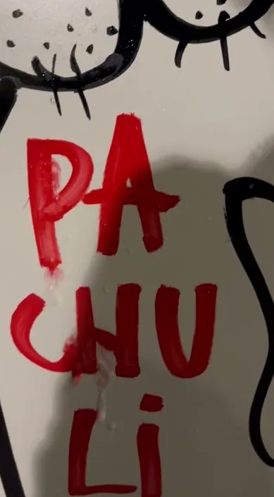 Pachuli www. er (PACHULI www. es) – gadekunst i Barcelona: scene fra Art Is Trash-videoen af Francisco de Pájaro