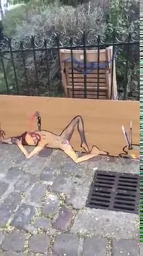 Paris, 2017 (París, 2017) – street art à Barcelone : scène de la vidéo Art Is Trash de Francisco de Pájaro