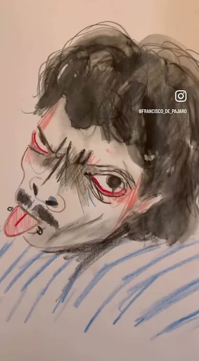 髪型 (Peluquero) – バルセロナのストリートアート：Francisco de Pájaro による Art Is Trash の動画のワンシーン