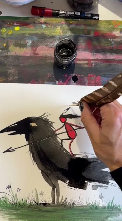 伊比利亚羽毛 (Pluma ibérica es) – 巴塞罗那街头艺术:Francisco de Pájaro 的 Art Is Trash 视频画面