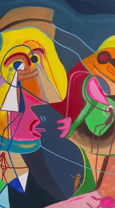 Pròxima exposició a Alemanya (Próxima exposición en alemania) – art urbà: escena del vídeo d'Art Is Trash de Francisco de Pájaro