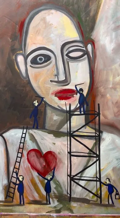 Rechazo – arte urbano en Barcelona: escena del vídeo de Art Is Trash de Francisco de Pájaro
