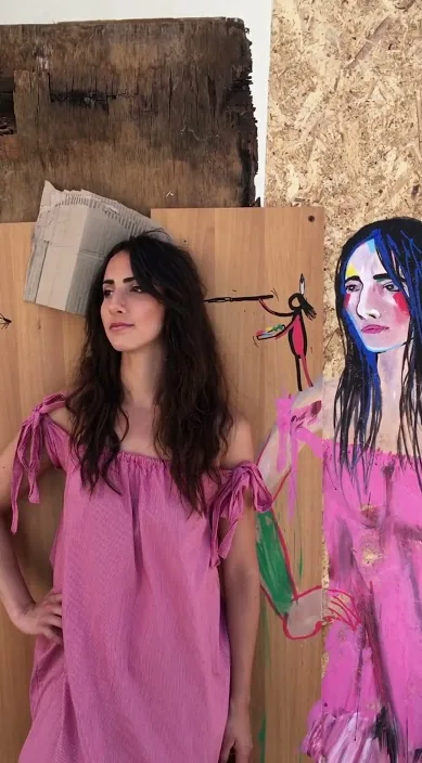 克罗地亚女人的肖像 (Retrato de mujer croata) – 巴塞罗那街头艺术:Francisco de Pájaro 的 Art Is Trash 视频画面