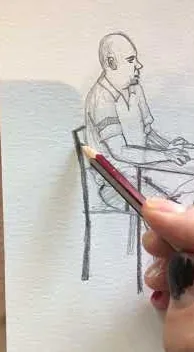 Retrat espontani a un currant (Retrato espontáneo a un currante) – art urbà a Barcelona: escena del vídeo d'Art Is Trash de Francisco de Pájaro