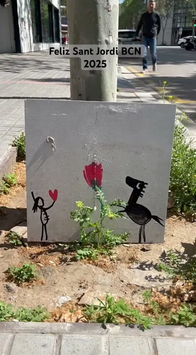 Sant jordi – art urbà a Barcelona: escena del vídeo d'Art Is Trash de Francisco de Pájaro
