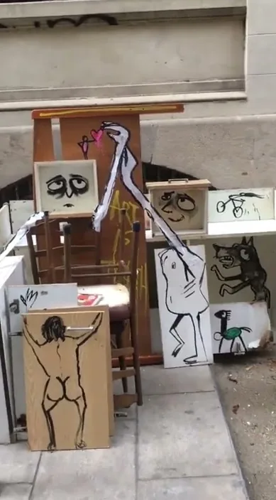 特拉斯街 (Trash Street) – 巴塞罗那街头艺术:Francisco de Pájaro 的 Art Is Trash 视频画面