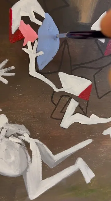 Work in progress は (Work in progress es) – バルセロナのストリートアート:Francisco de Pájaro による Art Is Trash の動画のワンシーン