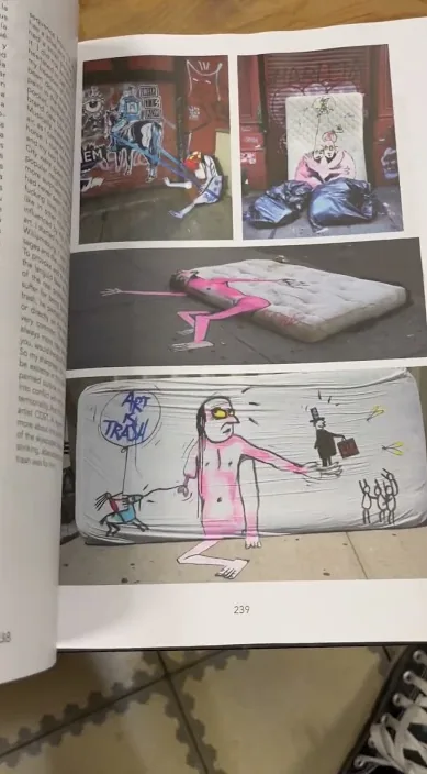 www. es – arte urbano en Barcelona: escena del vídeo de Art Is Trash de Francisco de Pájaro
