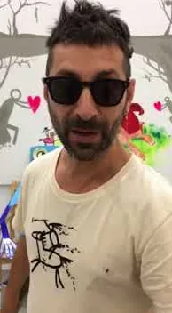 Street art short Barna – street art in Barcelona: scene from the Art Is Trash video by Francisco de Pájaro